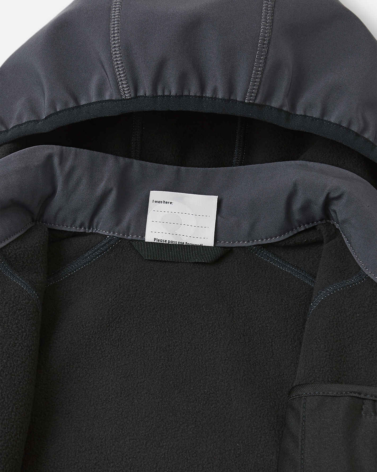 Reima Vantti Kids' Softshell Jacket – Soft Black