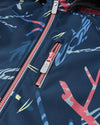 Chaqueta softshell Reima Vantti para niños, color azul marino – Detalle del tejido