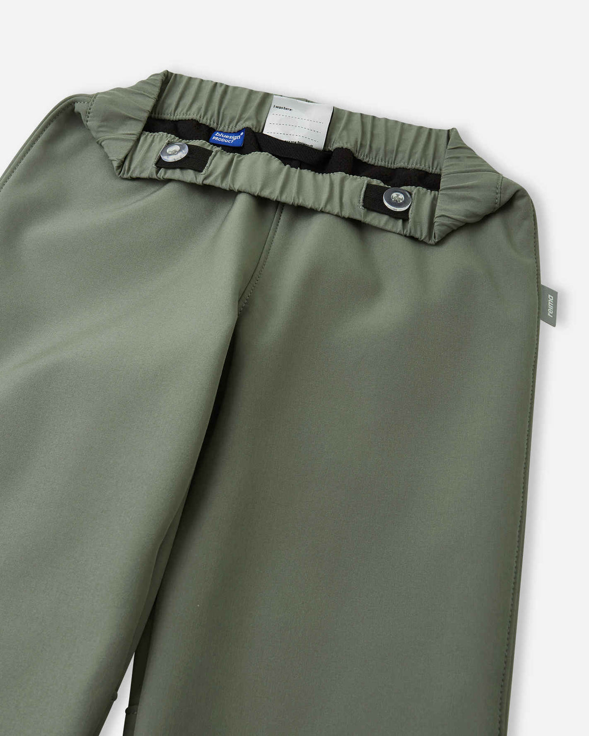 Reima Oikotie Softshell Pants for Kids – Greyish Green
