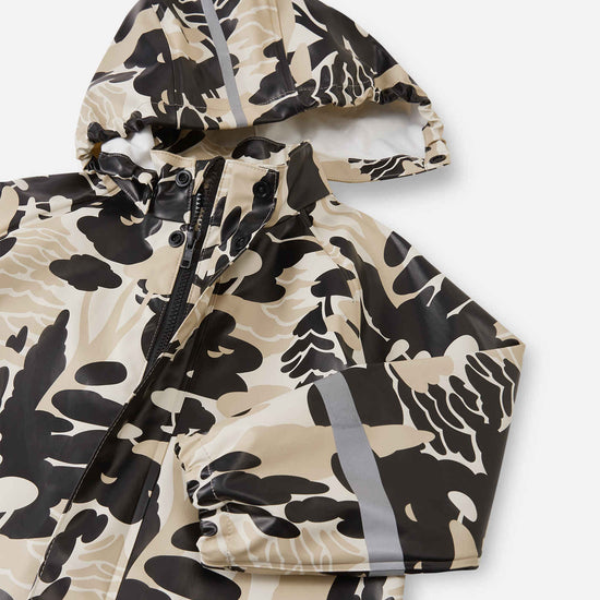 Veste de pluie Reima Vesi pour enfants – Beige terreux
