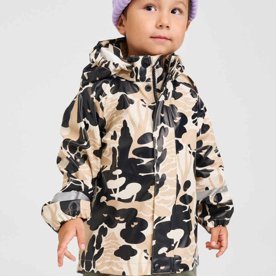 Veste de pluie Reima Vesi pour enfants – Beige terreux