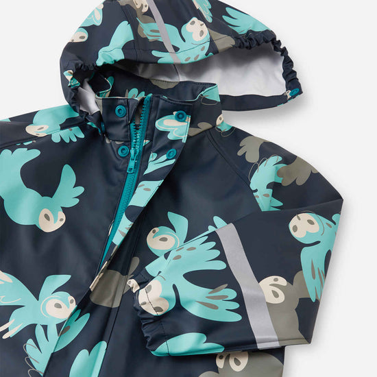 Veste de pluie Reima Vesi pour enfants – Bleu marine