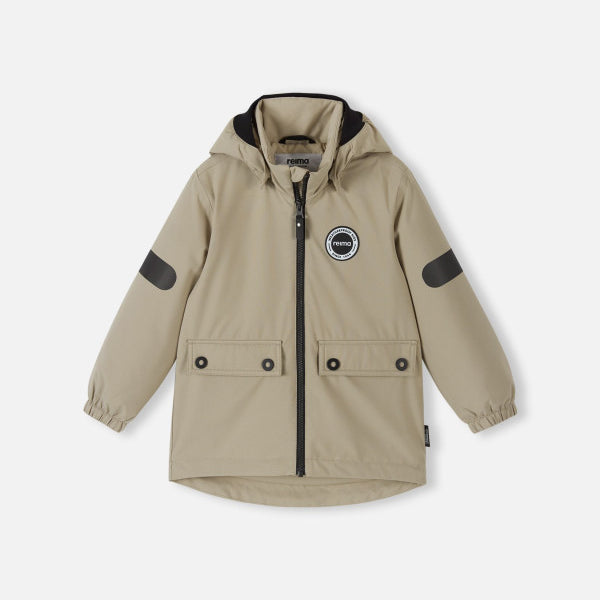 Reima Symppis ReimaTec Übergangsjacke Kinder Earthy Beige – Packshot Vorderseite