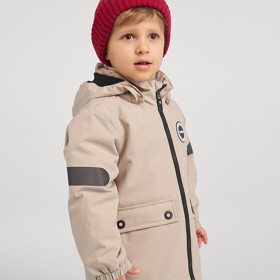 Chaqueta de entretiempo Reima Symppis ReimaTec para niños, color beige tierra – Foto de estudio