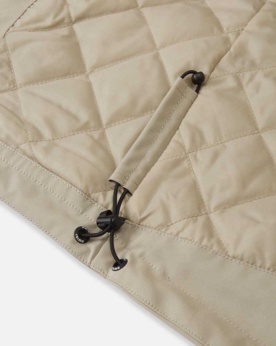 Chaqueta de entretiempo Reima Symppis ReimaTec para niños, color Earthy Beige – Detalle del tejido