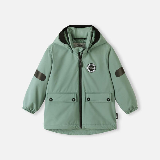 Chaqueta de entretiempo Reima Symppis ReimaTec para niños, color Stone Green – Foto del producto (parte delantera)
