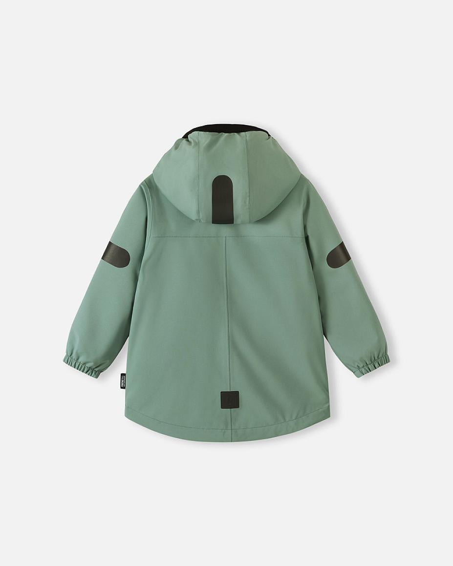 Chaqueta de entretiempo Reima Symppis ReimaTec para niños, color Stone Green – Foto del producto (parte trasera) 2