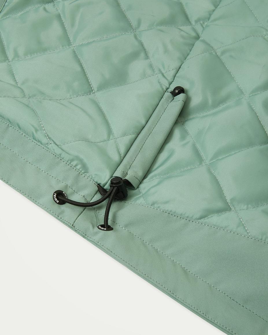 Chaqueta de entretiempo Reima Symppis ReimaTec para niños, color Stone Green – Detalle del tejido