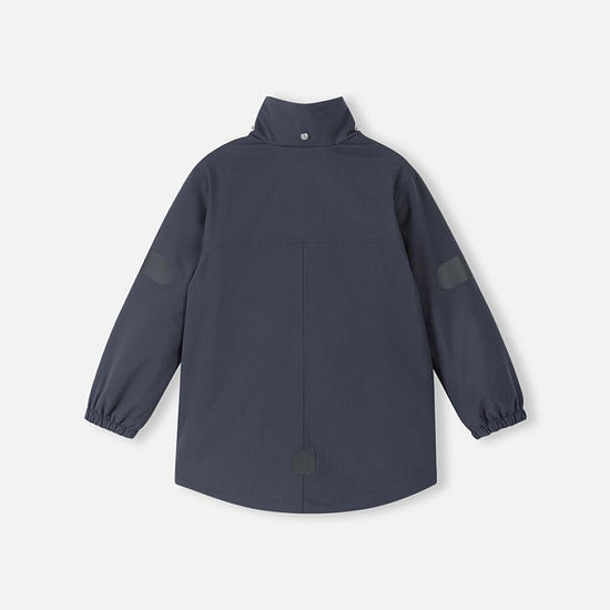 Chaqueta de entretiempo Reima Symppis ReimaTec para niños, color negro suave – Packshot, vista lateral 3