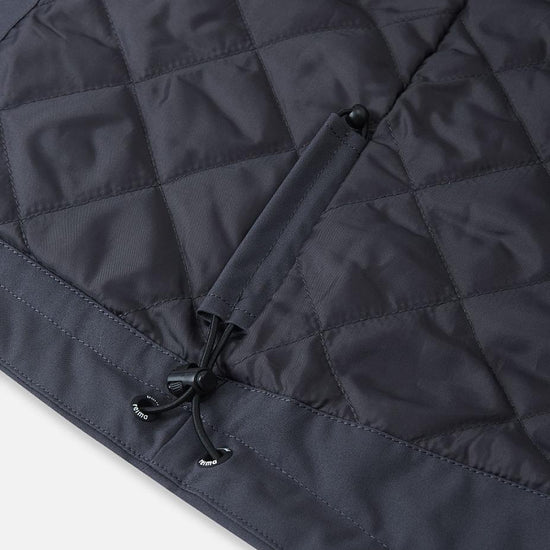 Chaqueta de entretiempo Reima Symppis ReimaTec para niños, color negro suave – Detalle del tejido