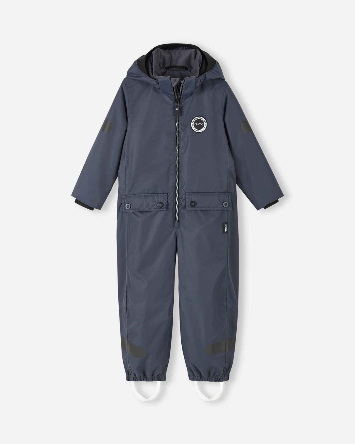 Mono de entretiempo Reima Sevetti ReimaTec para niños, color negro suave – Foto del producto (parte delantera)