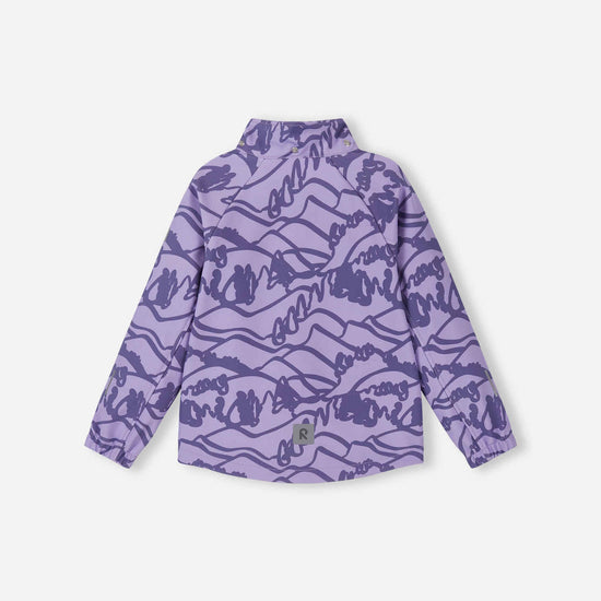 Reima Aitoo Kids' Softshell Jacket in Blooming Lilac – Product Shot