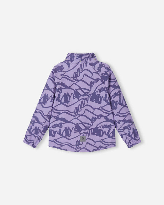 Chaqueta softshell Reima Aitoo para niños en color Blooming Lilac – Foto de producto