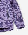 Reima Aitoo Kids' Softshell Jacket in Blooming Lilac – Close-up