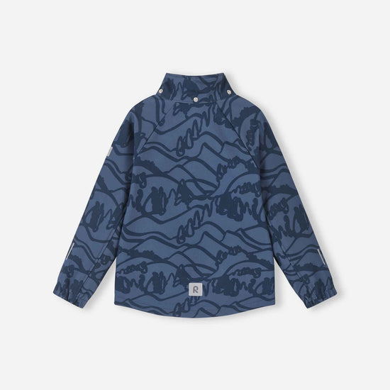 Reima Aitoo Kids' Softshell Jacket in Navy – Product Shot