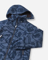 Reima Aitoo Kids' Softshell Jacket in Navy – Close-up