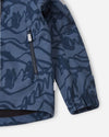 Reima Aitoo Kids' Softshell Jacket in Navy – Close-up