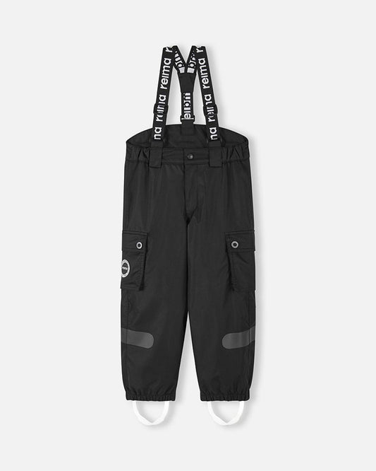 Reima Tiksi ReimaTec Snow Pants for Kids, Black – Front View