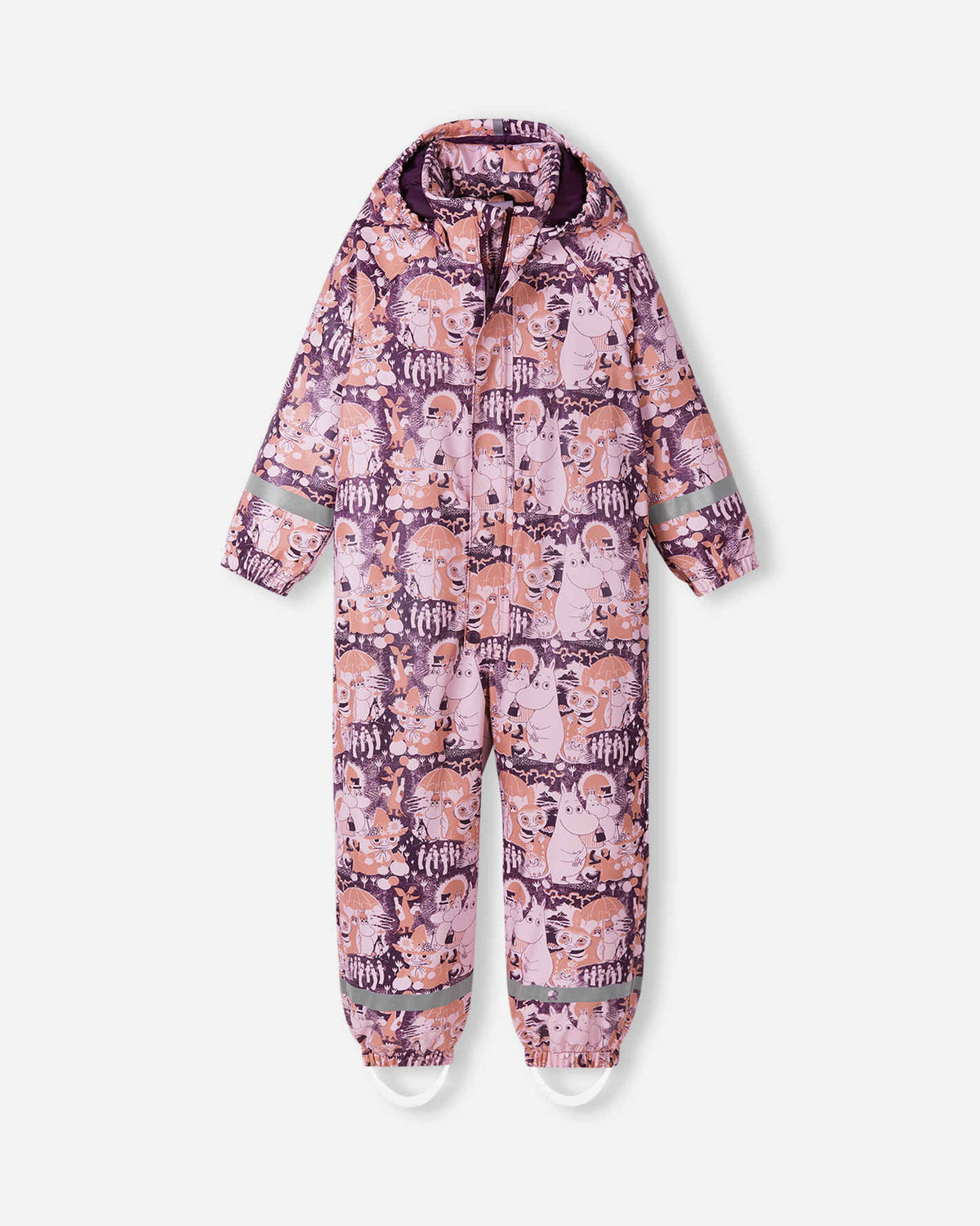 Combinaison de pluie Reima Moomin Rapakko pour enfants, rose pâle – Photo de produit (face avant)