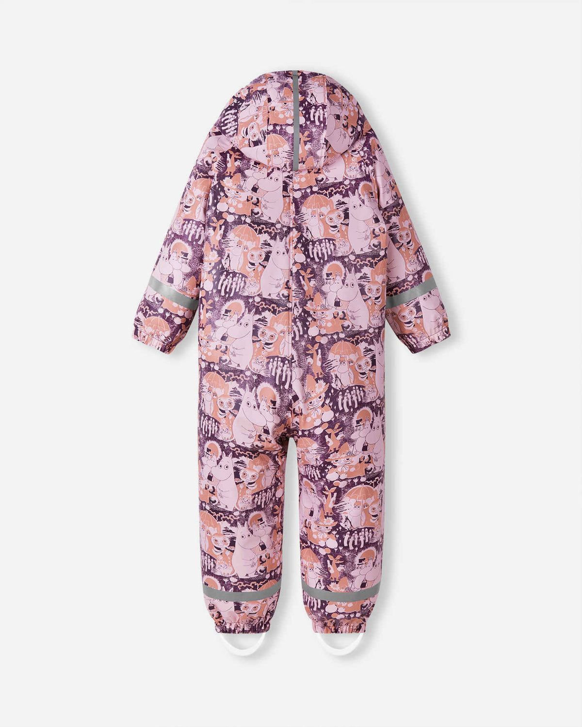 Combinaison de pluie Reima Moomin Rapakko pour enfants, rose pâle – Photo de produit (verso)