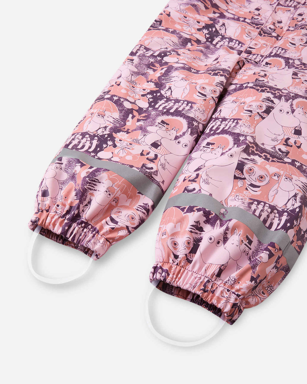 Combinaison de pluie Reima Moomin Rapakko pour enfants, rose pâle – Détails du produit : bas des jambes