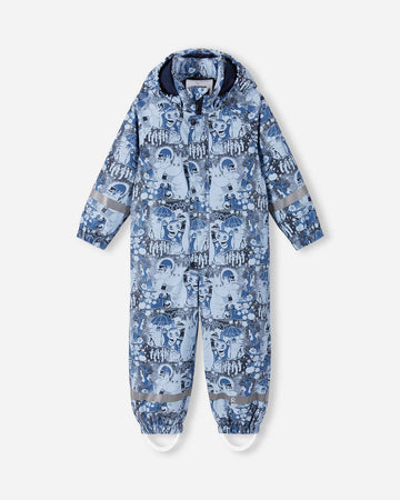 Combinaison de pluie Reima Moomin Rapakko pour enfants, couleur Airy Blue – Photo de présentation (face avant)