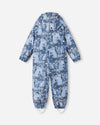 Combinaison de pluie Reima Moomin Rapakko pour enfants, couleur Airy Blue – Photo de produit (verso)