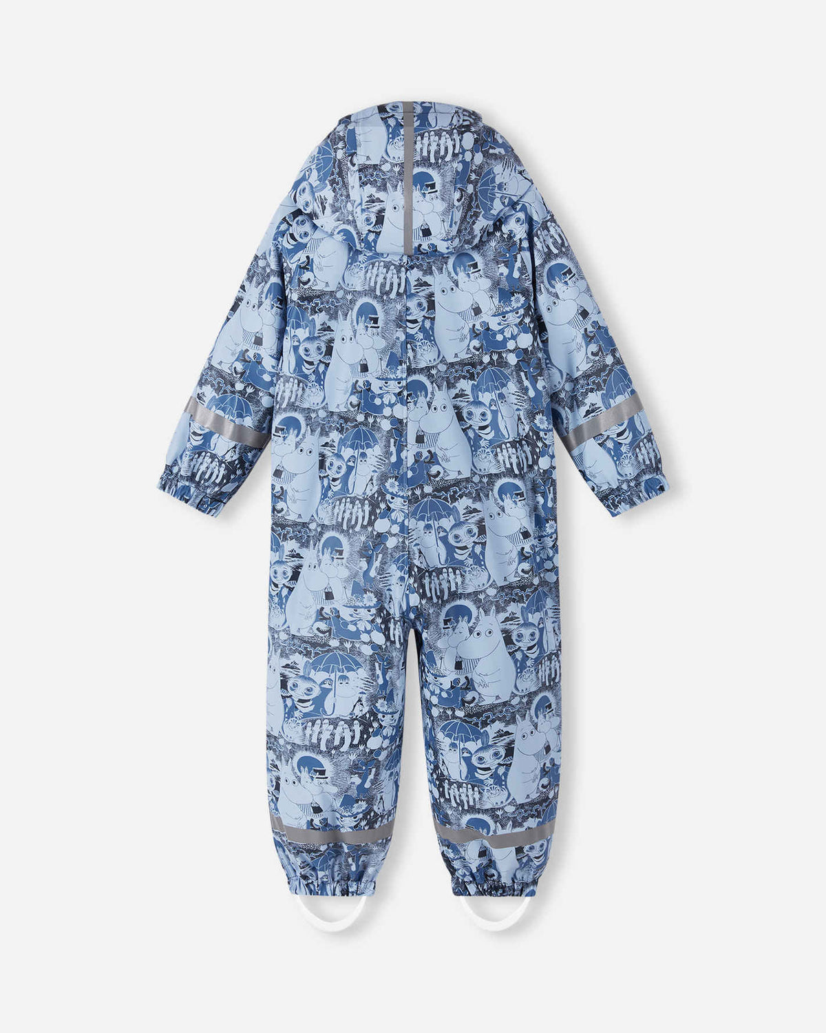 Combinaison de pluie Reima Moomin Rapakko pour enfants, couleur Airy Blue – Photo de produit (verso)