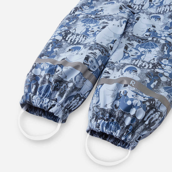 Combinaison de pluie Reima Moomin Rapakko pour enfants, Airy Blue – Détails du produit : bas des jambes