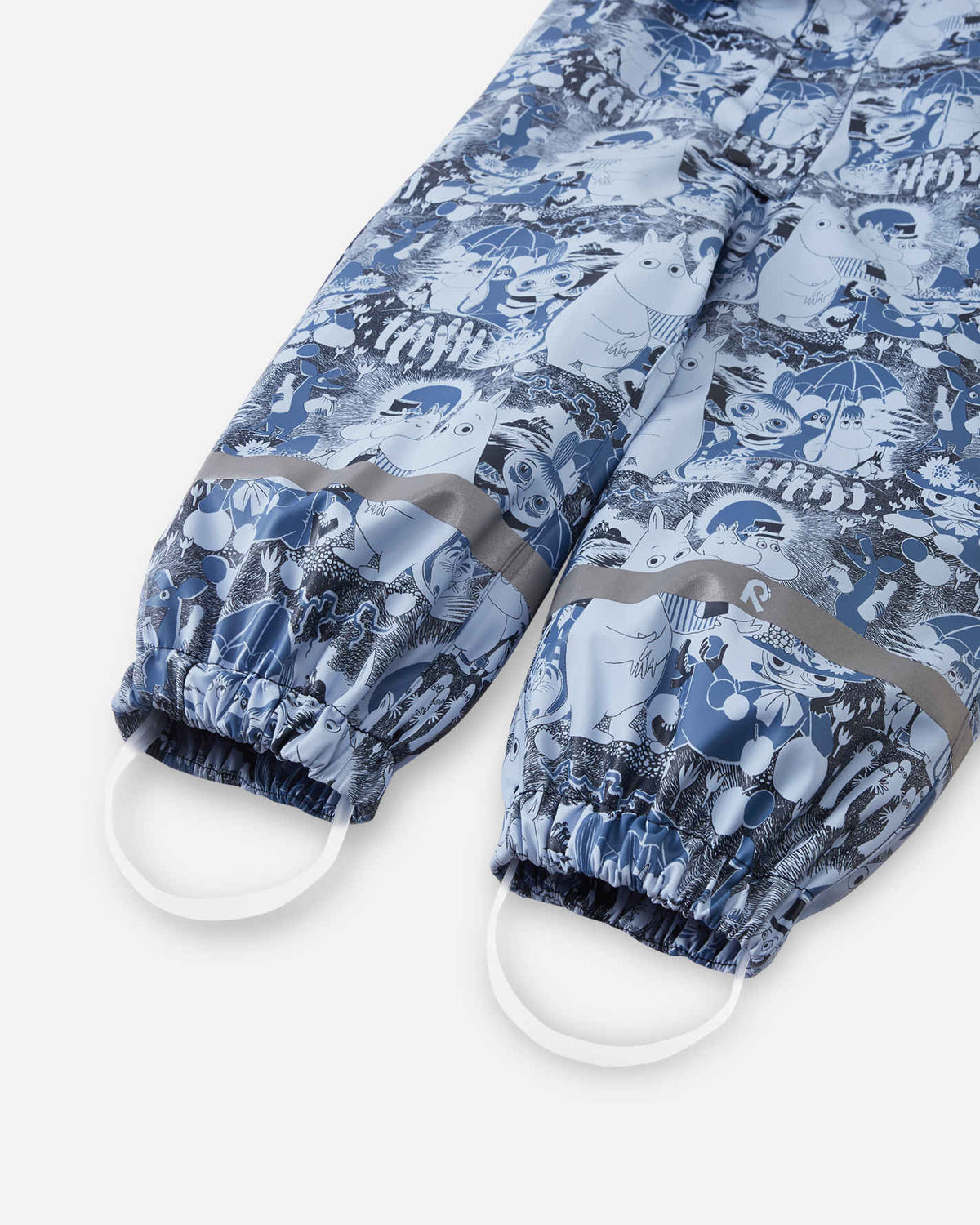 Combinaison de pluie Reima Moomin Rapakko pour enfants, Airy Blue – Détails du produit : bas des jambes