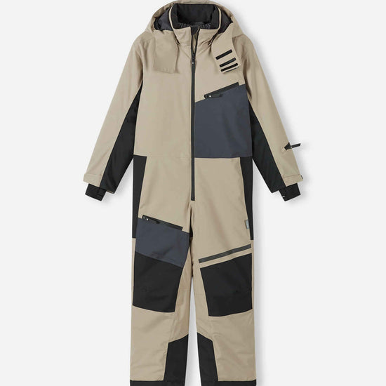 Combinaison de neige Reima Skaulo ReimaTec pour enfants, couleur Earthy Beige – Photo de présentation (face avant)
