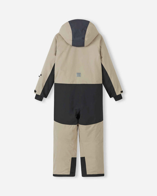 Combinaison de ski Reima Skaulo ReimaTec pour enfants, couleur Earthy Beige – Photo de produit (verso)