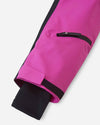 Combinaison de neige Reima Skaulo ReimaTec pour enfants, couleur fuchsia – Détail des manches