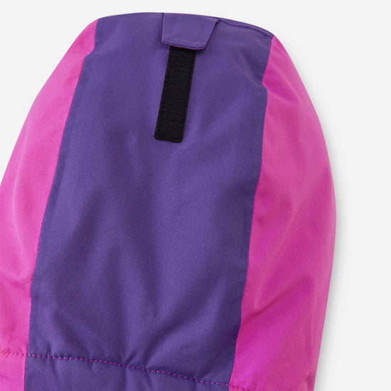 Combinaison de ski Reima Skaulo ReimaTec pour enfants, couleur fuchsia – Détail au niveau des genoux