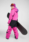 Combinaison de ski Reima Skaulo ReimaTec pour enfants, couleur fuchsia – Style de vie (verso)