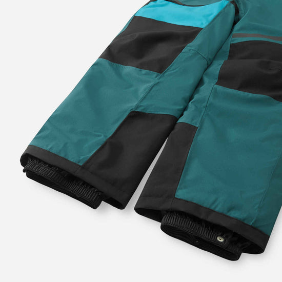 Combinaison de ski Reima Skaulo ReimaTec pour enfants, couleur Dark Teal – Détail des jambes