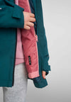 Veste de mi-saison Reima Toppi pour enfants, rose poudré – Détail