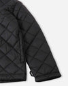 Veste mi-saison Reima Toppi pour enfants, noire – vue de profil