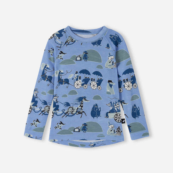 Reima Moomin Trivsam functionele onderkleding set voor peuters Airy Blue – Productdetails