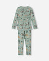 Reima Moomin Trivsam functionele onderkleding set voor peuters Airy Green – Packshot achterkant