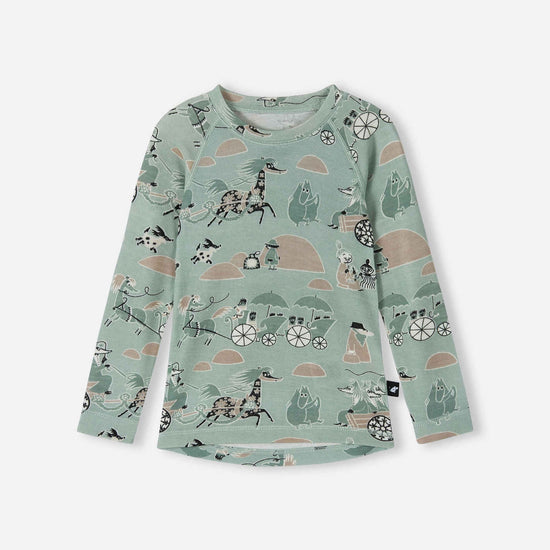 Reima Moomin Trivsam functionele onderkleding set voor peuters Airy Green – Productdetails