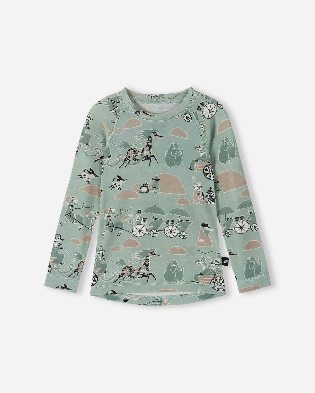 Reima Moomin Trivsam functionele onderkleding set voor peuters Airy Green – Productdetails
