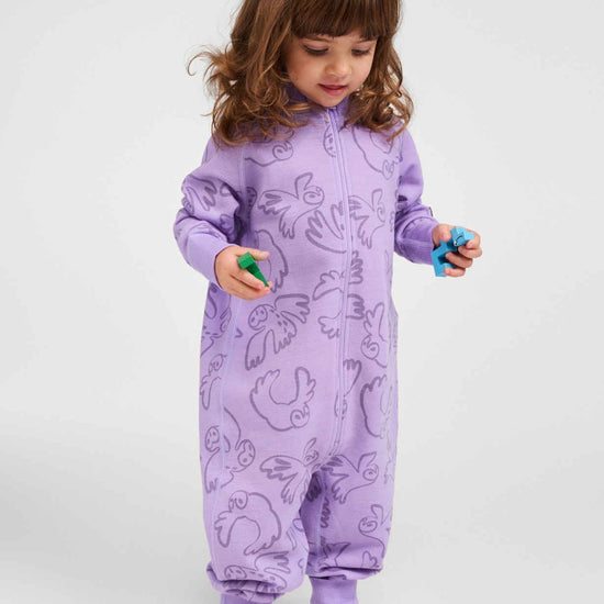 Reima Parvin merinowollen overall voor kinderen – Blooming Lilac