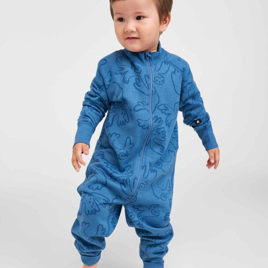 Reima Parvin merinowollen jumpsuit voor kinderen – Blue Ocean