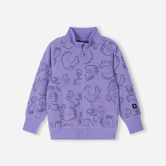 Reima Mahin merinowollen jasje voor kinderen – Blooming Lilac