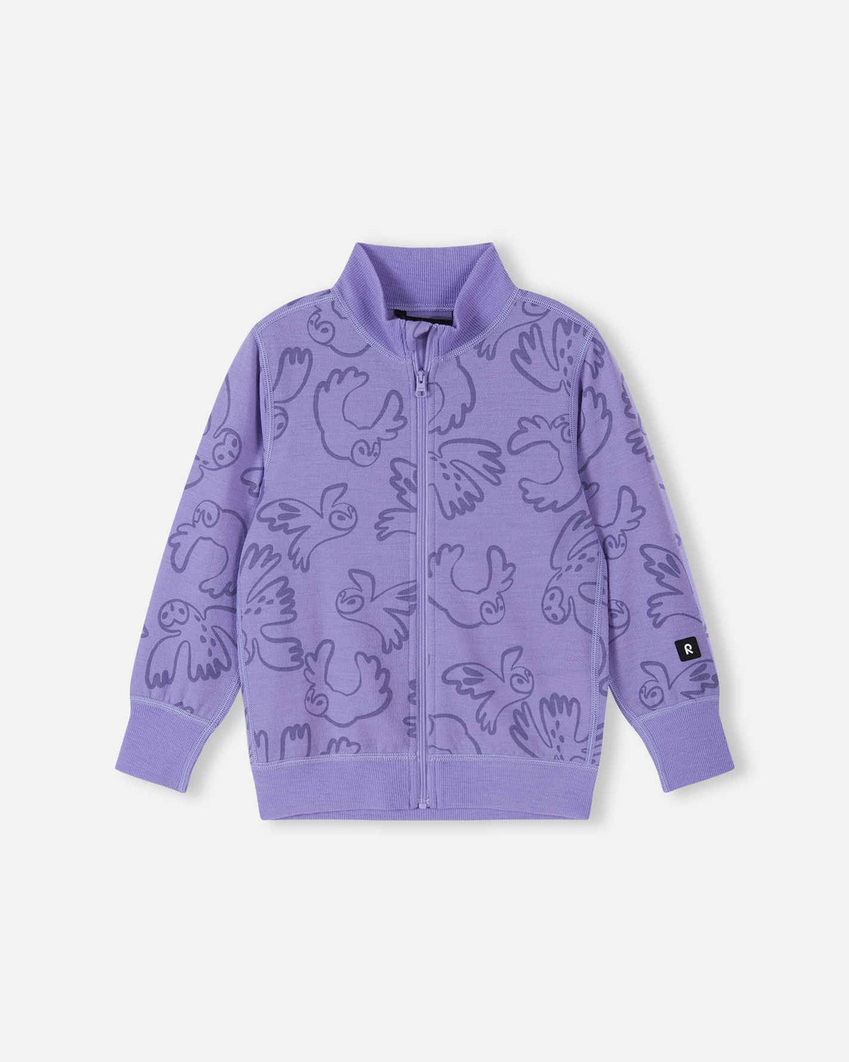 Reima Mahin merinowollen jasje voor kinderen – Blooming Lilac