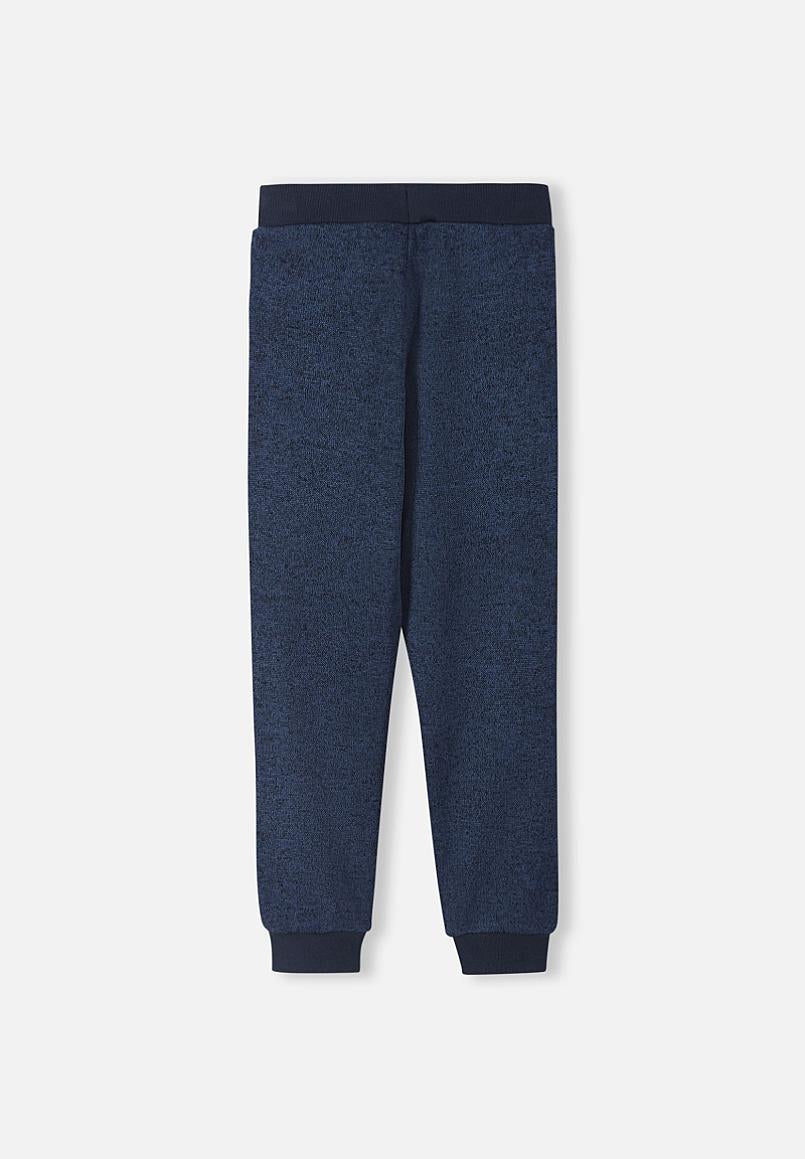 Pantalon polaire Reima Sangis pour enfants, style jean bleu, vue de dos