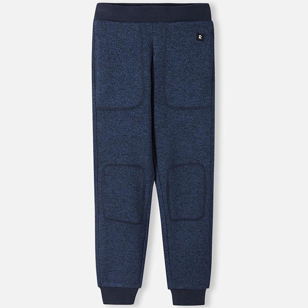 Pantaloni in pile Reima Sangis per bambini, modello jeans blu, vista frontale