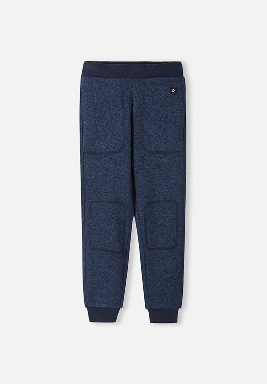 Pantalones de forro polar Reima Sangis para niños, estilo vaquero, azul, vista frontal
