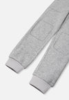 Pantalon polaire Reima Sangis pour enfants, gris chiné – Vue détaillée du bas de jambe